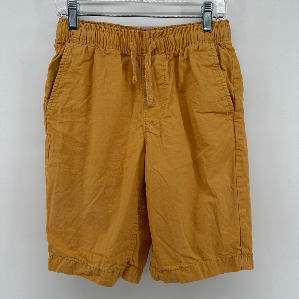 Free Assembly Mens XS Mustard Yellow Cotton Twill Elastic Waist Shorts MWB00088